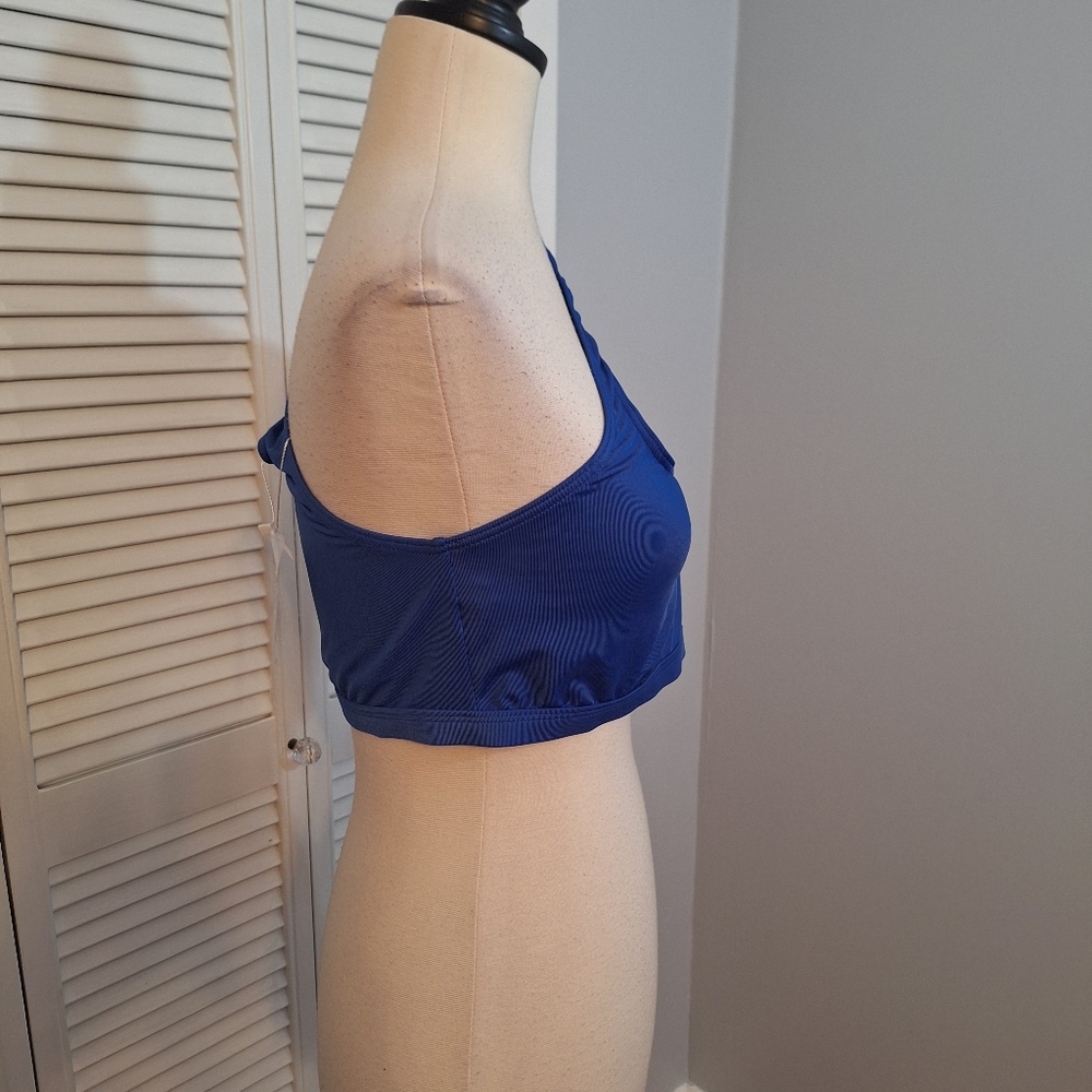 Classic fashion royal blue one shoulder athletic bra XL NWT *K - Picture 3 of 6